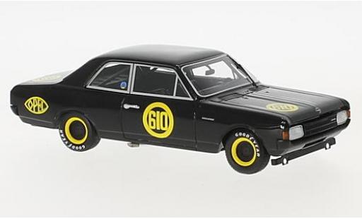 Opel Rekord 1/43 Minichamps 1900 No.610 Hockenheim 1968 Schwarze Witwe E.Bitter modellino in miniatura