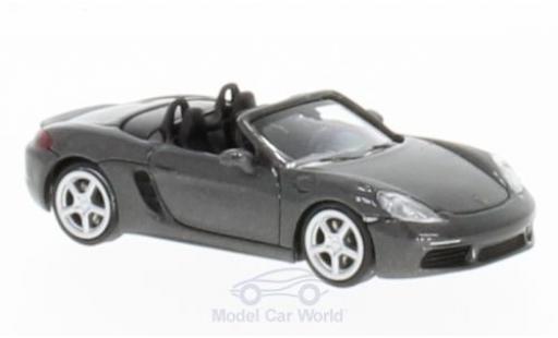 Porsche Boxster 1/87 Minichamps 718 metallico grigio 2016 modellino in miniatura