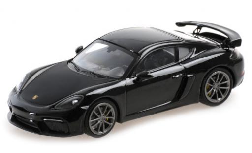 Porsche Cayman GT4 1/43 Minichamps 718 GT4 (982) nero 2020 modellino in miniatura