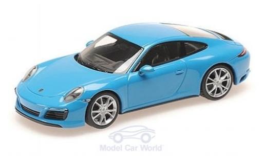 Porsche 991 4S 1/43 Minichamps 911 (.2) Carrera 4S blu 2016 modellino in miniatura