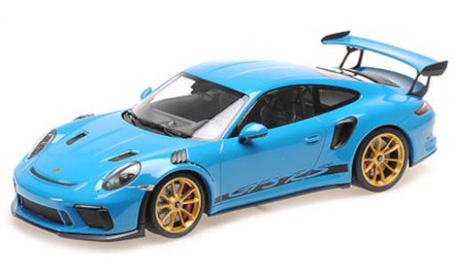 Porsche 992 GT3 R 1/18 Minichamps 911 (991.2) GT3 RS blu 2019 mit Weissach Paket modellino in miniatura