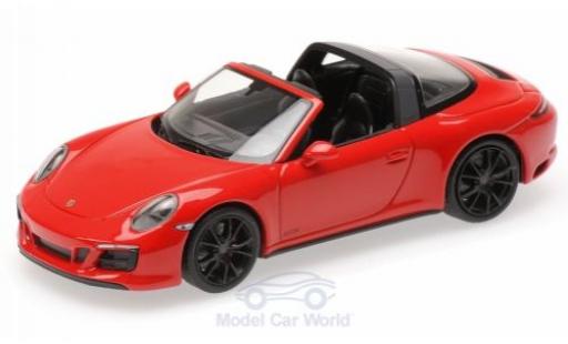 Porsche 991 Targa 1/43 Minichamps 911 (.2) Targa 4 GTS rosso 2016 modellino in miniatura