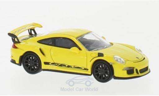 Porsche 991 GT3 RS 1/87 Minichamps 911 () GT3 RS giallo/nero 2013 modellino in miniatura