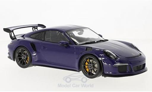 Porsche 991 GT3 RS 1/18 Minichamps 911 () GT3 RS porpora 2015 modellino in miniatura