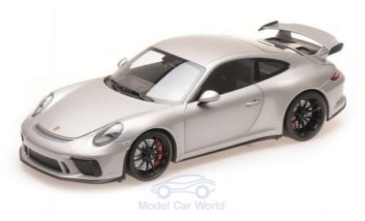 Porsche 991 GT3 1/18 Minichamps 911 () GT3 grigio 2017 modellino in miniatura