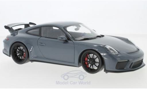 Porsche 991 GT3 1/18 Minichamps 911 ( II) GT3 metallico grigio 2017 modellino in miniatura