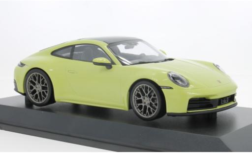 Porsche 992 1/18 Minichamps 911 (.2) Carrera Coupe gelb 2024 1:18 modellino in miniatura