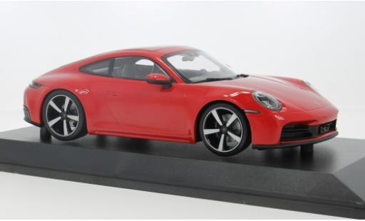 Porsche 992 1/18 Minichamps 911 (.2) Carrera Coupe rot 2024 1:18 modellino in miniatura