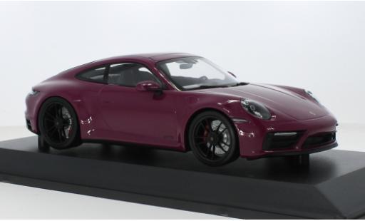 Porsche 992 GTS 1/18 Minichamps 911  Carrera 4 rot 2020 1:18 modellino in miniatura