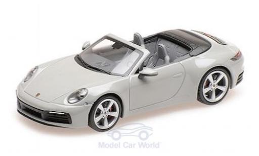 Porsche 992 4S 1/43 Minichamps 911 () Carrera 4S Cabriolet grigio 2019 modellino in miniatura