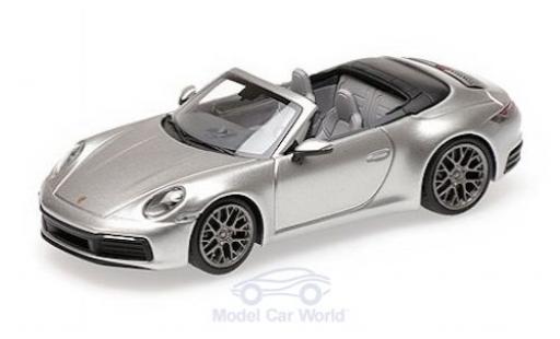 Porsche 992 4S 1/43 Minichamps 911 () Carrera 4S Cabriolet grigio 2019 modellino in miniatura