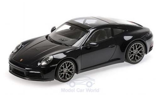Porsche 992 4S 1/18 Minichamps 911 () Carrera 4S metallico blu 2019 modellino in miniatura
