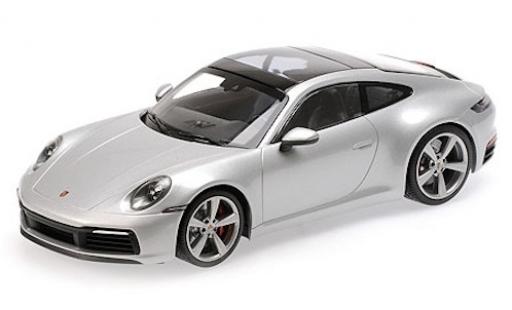 Porsche 992 4S 1/18 Minichamps 911 () Carrera 4S grigio 2019 modellino in miniatura
