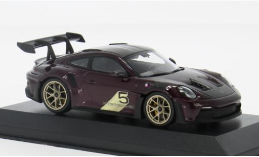 Porsche 992 GT3 R 1/43 Minichamps 911  S metallise violett 2024 1:43 modellino in miniatura