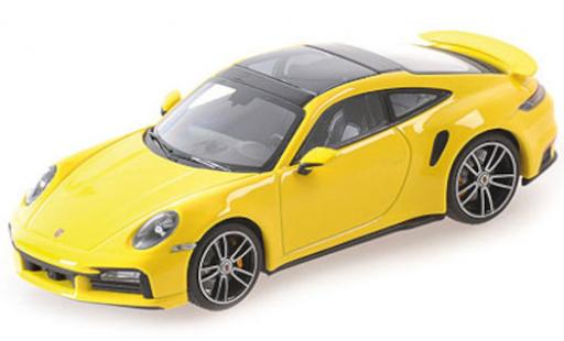 Porsche 992 Turbo s 1/18 Minichamps 911 () Turbo S giallo 2020 modellino in miniatura