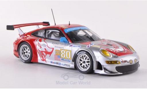 Porsche 997 GT3 RSR 1/43 Minichamps 911 () GT3 RSR No.80 Flying Lizard Motorsports Le Mans 24h Le Mans 2009 J.Bergmeister/S.Neiman/D.Law modellino in miniatura