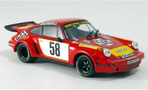 Porsche 930 RSR 1/43 Minichamps 911 Carrera RSR 3.0 No.58 Gelo Racing Team 24h Le Mans 1975 J.Fitzpatrick/G.van Lennep/M.Schurti sans Vitrine modellino in miniatura