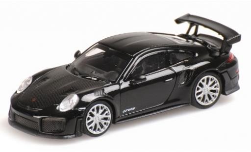 Porsche 991 GT2 RS 1/87 Minichamps 911 GT2 RS nero 2018 avec Carbon-Capot modellino in miniatura