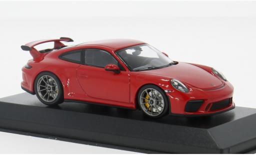 Porsche 991 GT3 1/43 Minichamps 911 rot 2017 1:43 modellino in miniatura