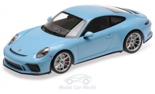 Porsche 991 GT3 1/18 Minichamps 911 GT3 Touring blu 2018 modellino in miniatura