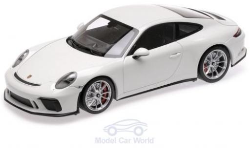 Porsche 991 GT3 1/18 Minichamps 911 GT3 Touring bianco 2018 modellino in miniatura