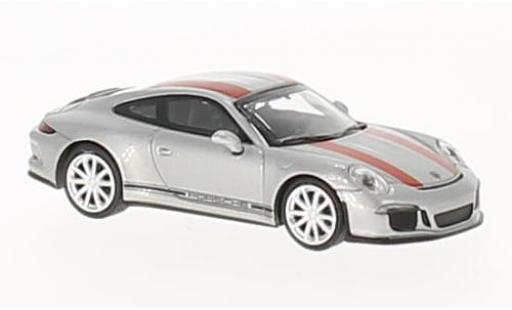 Porsche 991 R 1/12 Minichamps 911 R grigio/rosso 2016 modellino in miniatura
