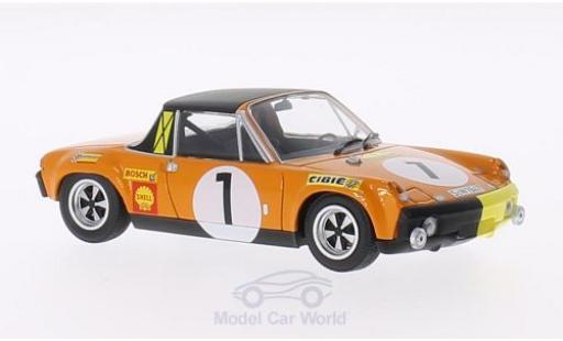 Porsche 914 1/43 Minichamps /6 No.1 Marathon de la Route 1970 G.Larrousse/C.Haldi/H.Marko modellino in miniatura