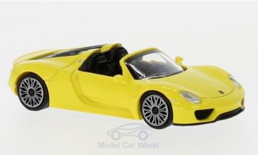 Porsche 918 1/87 Minichamps Spyder giallo 2015 modellino in miniatura