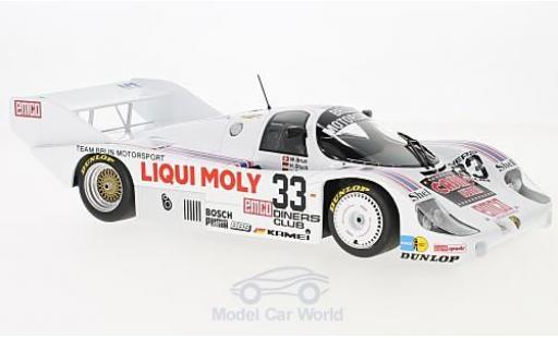 Porsche 956 1983 1/18 Minichamps K No.33 Brun Motorsport Liqui Moly 1000km Spa 1983 H-J.Stuck/H.Grohs/W.Brun modellino in miniatura
