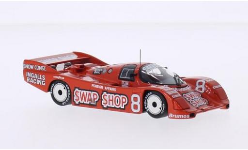 Porsche 962 1985 1/43 Minichamps IMSA No.8 Ingalls Racing Swap Shop IMSA 12h Sebring 1985 A.J.Foyt/B.Wollek modellino in miniatura