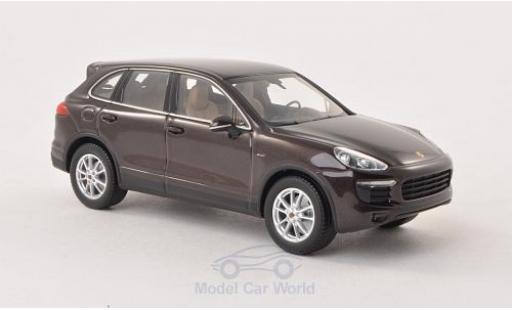 Porsche Cayenne 1/43 Minichamps metallico marroneee 2014 Diesel (92A) modellino in miniatura