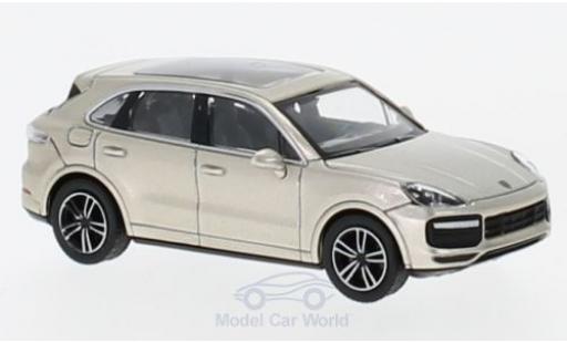 Porsche Cayenne Turbo 1/87 Minichamps Turbo metallico beige 2017 modellino in miniatura
