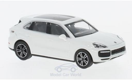 Porsche Cayenne Turbo 1/87 Minichamps Turbo bianco 2017 modellino in miniatura