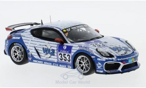 Porsche Cayman GT4 Clubsport 1/43 Minichamps GT4 Clubsport No.353 Mathol Racing e.V 24h Nürburgring 2016 M.Keilwerth/V.Wawer/R.Thomsen/W.Assmann modellino in miniatura