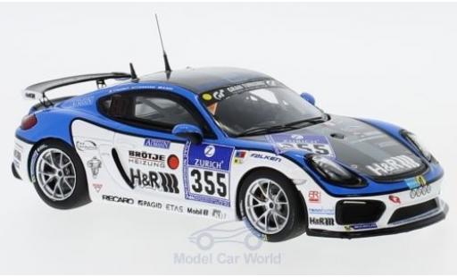 Porsche Cayman GT4 Clubsport 1/43 Minichamps GT4 Clubsport No.355 Mühlner Motorsport 24h Nürburgring 2016 D.Bohr/F.Schmickler/P.Humbert modellino in miniatura