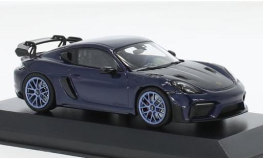 Porsche Cayman GT4 1/43 Minichamps RS metallise blau 2021 1:43 modellino in miniatura