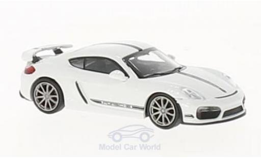 Porsche Cayman GT4 1/87 Minichamps GT4 bianco 2016 modellino in miniatura