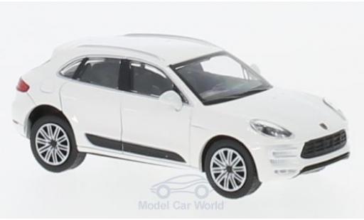 Porsche Macan Turbo 1/87 Minichamps Turbo bianco 2013 modellino in miniatura