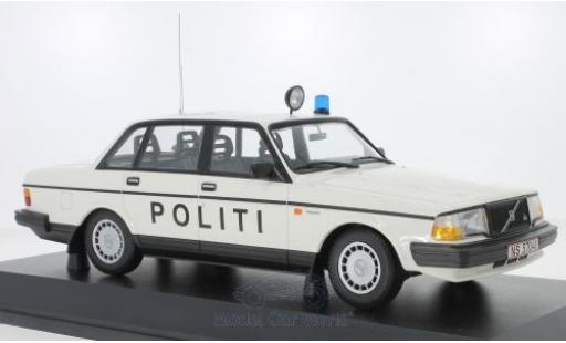 Volvo 240 1/18 Minichamps GL Politi Danmark 1986 modellino in miniatura