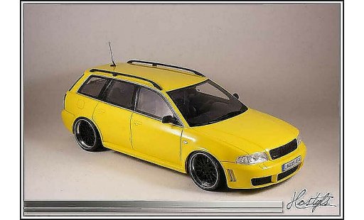 Audi RS4 avant 1/18 Ottomobile B5 nero and Yellow modellini auto