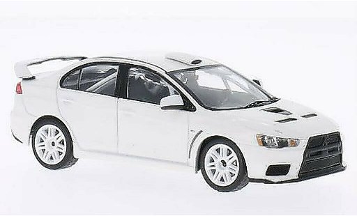 Mitsubishi Lancer Evolution X 1/43 IXO Evo 2011 Rally Spec bianco 2011 modellini auto