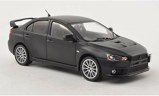 Mitsubishi Lancer Evolution X 1/43 IXO Evo opaco-nero Nurburgring Test 2007 modellini auto