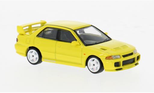 Mitsubishi Lancer 1/64 Tarmac Works GSR Evo gelb 1:64 modellino in miniatura