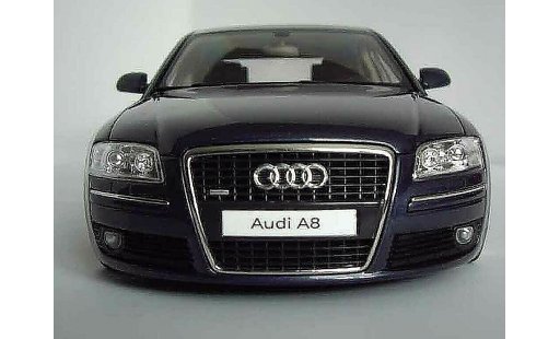Audi A8 berline 1/18 Norev 4.2 TDI blu fonce jantes bords larges modellini auto
