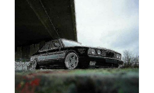 Bmw 535 tuning 1/18 Minichamps 1988 i nero jantes ac schnitzer modellini auto