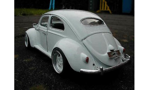 Volkswagen Kafer Base 1/18 Burago coccinelle bianco jantes porsche modellini auto
