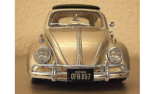 Volkswagen Kafer Base 1/18 Burago coxinelle grigio jantes bords larges modellini auto