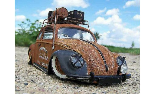 Volkswagen Kafer Rat Rod 1/18 Burago coccinelle kafer ratte modellini auto