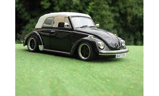 Volkswagen Kafer Base 1/18 Solido Coccinelle Cabriolet nero jantes fuchs modellini auto