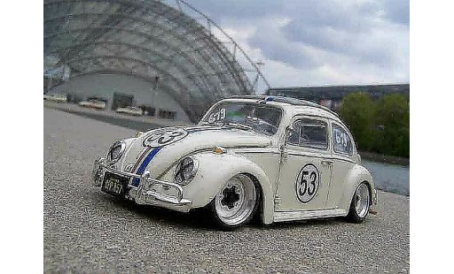 Volkswagen Kafer Herbie 1/18 Burago coxinelle jantes bords larges modellini auto